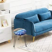 1 个 17.08 厘米至 35.55 厘米圆形硅胶树脂模具 - 多功能桌子、托盘、切菜板、时钟设计，适用于 DIY 艺术家居装饰、树脂铸造、家居装饰|装饰模具|硅胶材料、树脂工艺用品 - 白色 - 查看 3