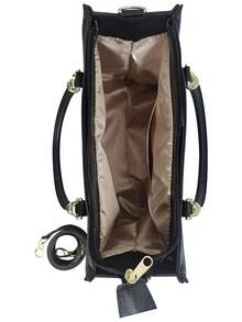 4 件装手提包挎包斜挎包零钱包，女士最佳工作包绗缝细节包套装，女包套装，书包套装，大容量，便携，商务休闲，适合少女女大学生，非常适合返校、大学、中学、高中、工作、商务、通勤