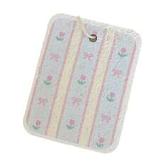 可爱郁金香和樱桃图案洗碗布，超强吸水洗碗海绵