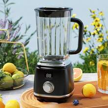 Small Household Fruit Juicer, Mini Ice Crusher, LED Display Blender, USB Rechargeable Portable Blender For Making Smoothies And Milkshakes - Multicolor - View 11