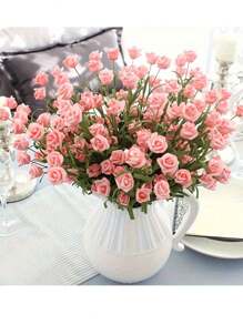 1 pieza/3 piezas/10 piezas Flor artificial de Rosa de imitación para decoración del hogar