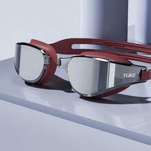 高清防雾防水游泳镜，男女皆宜 - 镀膜镜片，非常适合比赛和户外休闲、海滩必需品、海滩配件、泳池浮板 - 彩色 - 查看 13