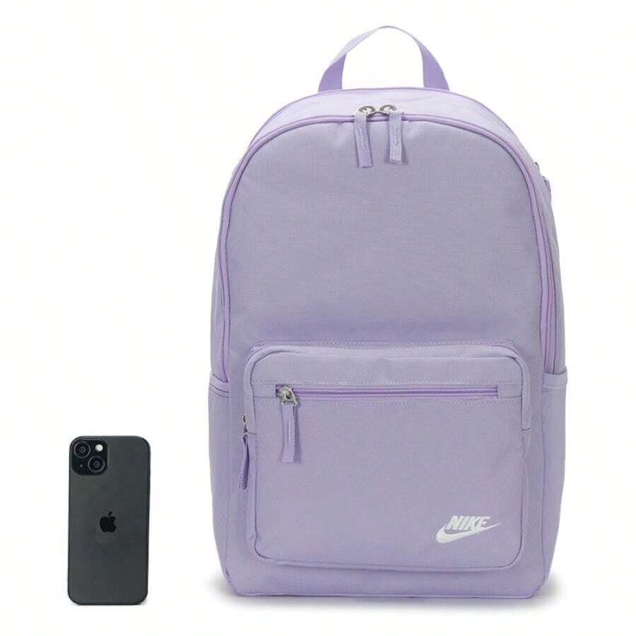 Nike HERITAGE EUGENE BKPK Unisex Casual Backpack, Sports Bag, Daily & Outdoor Travel Bag DB3300-515 - Hydrangea Purple/(Peak White) - View 1