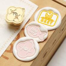 1 Pc, Pet Card Series Wax Stamp Head, Cat/Dog/Bone And Other Pet Tags, Suitable For Envelope Letter Paper/Party Invitation Letter/DIY Craft Stamp Decoration/Gift Packaging Decoration/Anniversary/Holiday Gifts,For School Supplies,Back To School