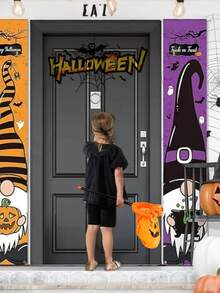 2 件 - 万圣节派对捣蛋袋、捣蛋礼品糖果袋、万圣节快乐糖果袋，用于生日派对装饰、万圣节装饰用品（约 54 厘米）