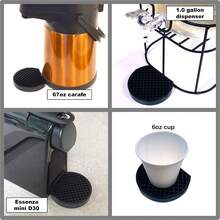 Coffee Drip Catcher 4 Inches Small Drip Tray For Drink Dispenser Espresso Machine Carafe Tea Station Water Urn Durable ABS Plastic, Black, PDT0627S,6725538 - Rose Red - View 10