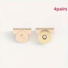 2/4/8/10 件帆布包钱包边缘磁性金属按扣，隐形磁扣，适用于单肩包、衣服、DIY 工艺配件