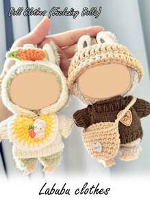 1pc Compatible With Labubu. Clothes Only (No Doll), Suitable For Labubu Dolls. Changeable Outfits, Party Costumes, Accessories. Father's Day, Mother's Day, Valentine's Day, Thanksgiving, Easter, Birthday And Holiday Gifts For Friends And Family, Wedding, Graduation Ceremony.