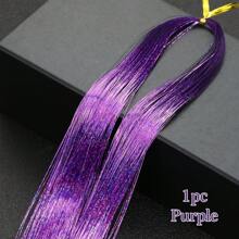 48Inches Glitter Rainbow Tinsel Hair Extension With Tool Mixed Colors Hair Extension Tinsel Kit Glitter Rainbow Hair Extensions For Women And Girls Pride Month Activities Accessories