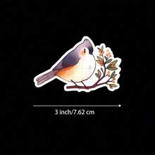 Pegatina de "Pájaro encantador" de 3 pulgadas, ¡perfecta para entusiastas de la naturaleza! Ideal para personalizar cuadernos, planificadores, decoración del hogar y equipo al aire libre. Excelente para observadores de aves, estudiantes y cualquiera que disfrute de diseños caprichosos. Categorías: Pegatinas de animales, arte de la naturaleza, diseños decorativos, pegatinas lindas.