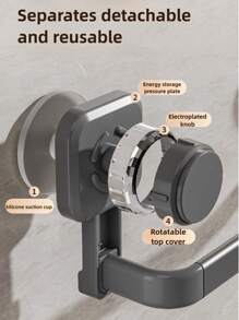 No-Drill Bathroom Shoe Organizer – Strong Suction Cup Mount – Holds 3-4 Pairs – Space-Saving Design