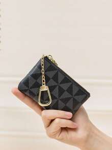 零钱包迷你拉链钥匙扣袋零钱包硬币袋女士信用卡ID钥匙耳机口红背包装饰钥匙扣