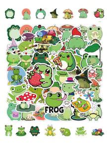 Adorables pegatinas de rana con imagen de dibujos animados y anime. Pegatinas DIY para manualidades, puzzles, mini juegos, fiestas, regalos de cumpleaños, decoración de maletas, cuadernos, teléfonos móviles y botellas de agua. Nuevas y de moda.