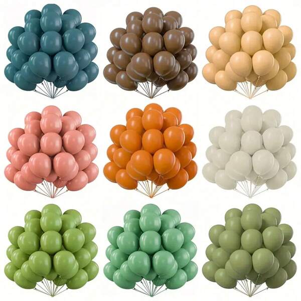 30 Stück/Set 10-Zoll Retro Mehrfarbige Latex Luftballons, geeignet für Geburtstage, Hochzeiten, Valentinstag, Partydekorationen, Geburtstags Fotoprops, Geburtstags- und Jubiläumsparty Dekorationen, Raumdekoration, Innenraumdekoration
