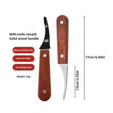 1件不锈钢虾壳去壳工具 - 易于清洁的海鲜处理工具，可有效去除虾壳和内脏，是家庭烹饪和露营的必备工具。