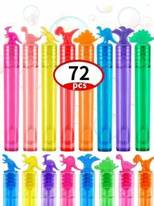 24/48/72pcs Dinosaur Theme Bubble Wands (Empty Bottles, No Bubble Solution), Birthday, Wedding, Party Favors, Classroom Prizes, Gift Fillers, Wedding & Outdoor Fun Gifts, Summer Pool, Birthday Party, Outdoor Party, National Day, Christmas, Halloween, Back To School, Perfect For Atmosphere Boost (Empty Bottles, No Bubble Solution)