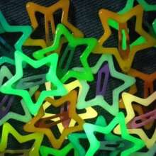 10/20 Stück leuchtende Stern Haarspangen Frauen Mädchen Haarclips Leuchten fluoreszierend Haarklammern für Pony, Partyfavors, Konzert Accessoires, Klauenclips, Haarklammern, Haarspangen