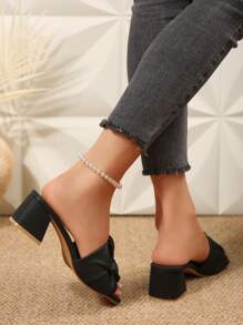 1 Pair Girl/Teen's Comfy Luxurious PU Non-Slip Durable Peep Toe Strappy Platform Sandals, Round Toe, Block Heel 5CM, Suitable For 15+ Years Old, Perfect For Travel, Vacation, Fashion, Casual, Party, Spring/Summer 2025