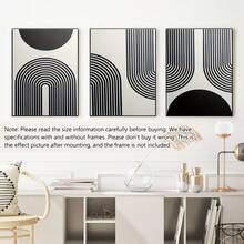 Bộ 3 bức tranh vải canvas không khung và áp phích, nghệ thuật hình học trừu tượng hiện đại theo phong cách Bohemian, trang trí nhà cửa, tranh tường, trang trí phòng, bản in có độ phân giải cao, quà tặng ngày lễ, phòng khách, phòng ngủ, phòng ăn, nghệ thuật trang trí tường văn phòng, áp phích, nghệ thuật treo tường, đồ trang trí phòng, mùa thu, hiện đại (khung tùy chọn) - màu đen - Xem 12