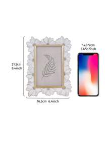 1 khung ảnh trang trí hoa cúc 3D viền vàng trắng bằng nhựa, khung trưng bày ảnh vuông, khung ảnh để bàn ấm áp, sử dụng theo chiều ngang và chiều dọc, thích hợp để trang trí nhà cửa và đạo cụ chụp ảnh - Nhiều màu - Xem 6