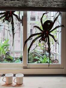 1PC Large Halloween Spider Wall Decal - Creepy Black PVC Sticker, Removable & Self-Adhesive For Living Room, Bedroom, Entryway Decor - Traditional Cartoon Style, Halloween Decorations Halloween Decor Christmas Decoration Thanksgiving Wedding Home Decor Home Decor Fall Decor Autumn Decor Birthday Decorations For Gifts Party Supplies Indoor Holiday Festival Decor Wall Decor Halloween Ornaments - Black - View 11