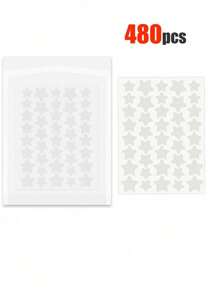 480pcs Pink, Black, White, Blue, Purple, Green, Star E-Star Facial Stickers, A Must-Have For Taking Photos, Facial Painting, Suitable For Various Parties, Gatherings, And Fun Activities.