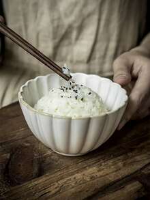 1件/2件日式复古菊花陶瓷盘套装-饭碗、冰淇淋碗、早餐面包盘、西式牛排意面盘、水果沙拉盘、下午茶蛋糕盘，适合家庭和餐厅使用