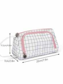 帆布笔袋 手提笔袋 多槽笔袋 文具收纳袋 学校用品 返校 - B - 查看 2
