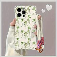 Funda para teléfono 1 pieza, nuevo bolso anticaída de cuatro esquinas para teléfono móvil, se puede colgar en la parte posterior del cuello, suave, adecuado para la serie 12 13 14 5 16 Pro Pro Plus - Diseño de nuevo teléfono móvil - Blanco - Ver 4