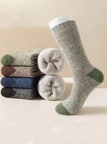 5 par damskich grubych termicznych skarpetek z podszewką z polaru, ciepłe zimowe skarpetki sportowe do uprawiania sportów na zewnątrz i wewnątrz