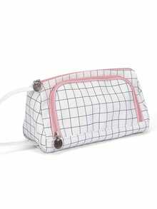 帆布笔袋 手提笔袋 多槽笔袋 文具收纳袋 学校用品 返校 - B - 查看 1