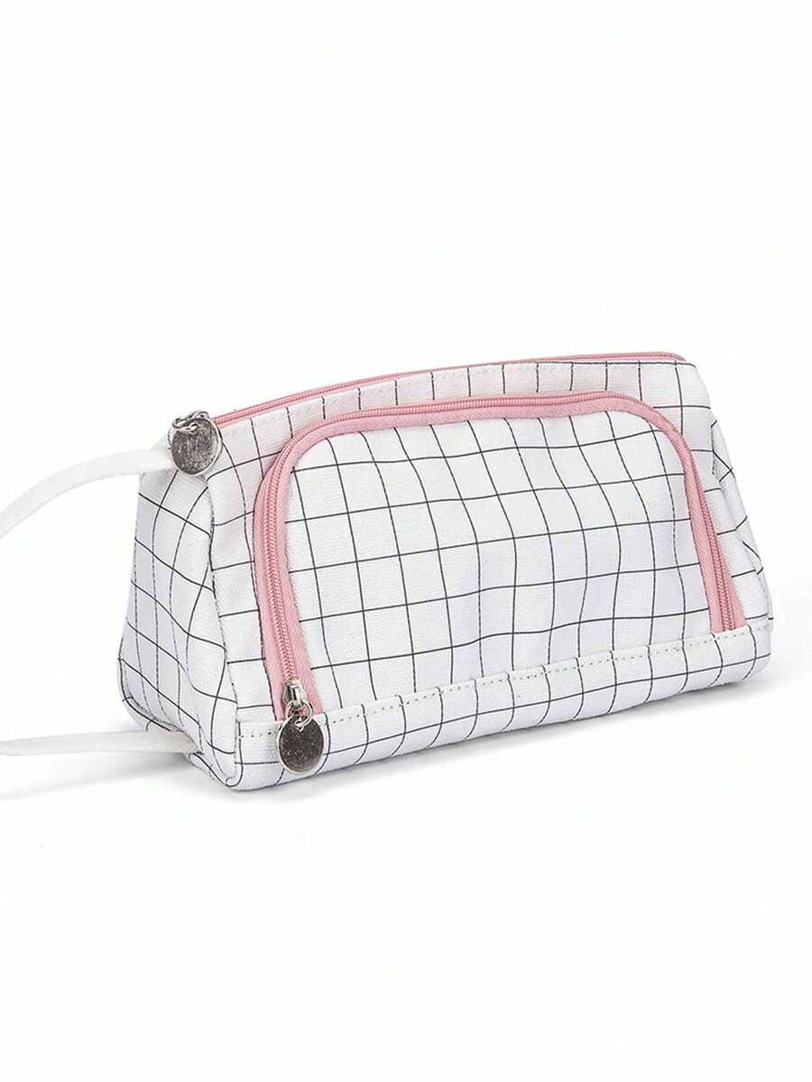 帆布笔袋 手提笔袋 多槽笔袋 文具收纳袋 学校用品 返校 - B - 查看 1