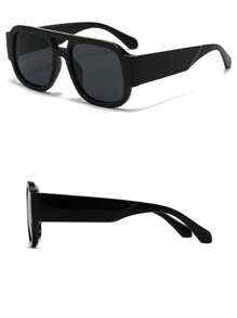 1 Pair Women Multi-Color Frame Fashionable Fashion Glasses, Summer Beach Accessory Aviator Shape Shades