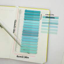 320 Sheets Ultra Thin Index Tabs, Students Essential Back-To-School Supply, Gradient Color Tabs For Marking And Indicating, Reading Signals,School Supplies,Back To School - 13*6cm - View 3