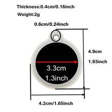 2025newDog Tag Silencer Extra Large Silicone Round Protector For Pet ID Tags 6 Pieces Clear Lightweight Soundless - Clear - View 2