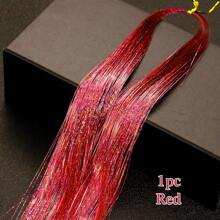 48Inches Glitter Rainbow Tinsel Hair Extension With Tool Mixed Colors Hair Extension Tinsel Kit Glitter Rainbow Hair Extensions For Women And Girls Pride Month Activities Accessories