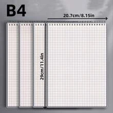 螺旋网格笔记本、顶线安装笔记本、网格笔记本、速记笔记本、记事本、适合素描的网格纸、绘图办公用品、网格笔记本、高中、大学、学习笔记本、网格纸、学校用品、返校