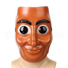 万圣节面具派对化妆舞会恐怖木人面具人工智能大脑腐烂生物面具