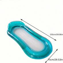 1 pièce Flotteur de piscine gonflable ultra-résistant - Chaise longue en PVC ultra-épaisse, antidérapante et séchage rapide pour adultes - Fête d'été, plage, lac, amusement aquatique dans le jardin - Flotteurs de piscine pour adultes - Chaise longue gonflable - Chaise flottante - Bouées de piscine - Flotteurs de piscine d'été