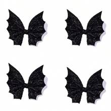 2 buc/4 buc cleme de păr în formă de liliac de Halloween, accesorii unice de păr în stil gotic Y2K, potrivite pentru stil închis, Halloween, Crăciun