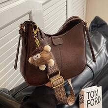 Women Crossbody - 咖 色不帶掛件 - 查看 6