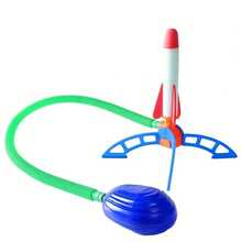 2pcs Outdoor Launching Flying Rocket Interactive Toy, Stomp Rocket Toy, Easter, Halloween And Christmas Gift - Multicolor - View 3