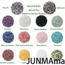 Fluorite Crystal Beads For Jewelry Making 400 Pcs Natural Chip Stone Beads 58mm Beads For Bracelet Crafts Irregular Gemstones Loose Rocks Bead Hole Drilled DIY