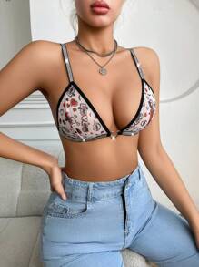 صدرية نسائية بظهر مكشوف بتصميم قلب وحروف مثيرة