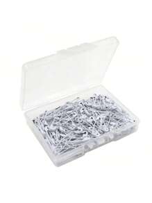 120枚/盒迷你不锈钢别针，黑色、白色和彩色可选，适用于DIY服装、工艺品和配饰，可用作衣夹、服装别针、包包别针和服装装饰。