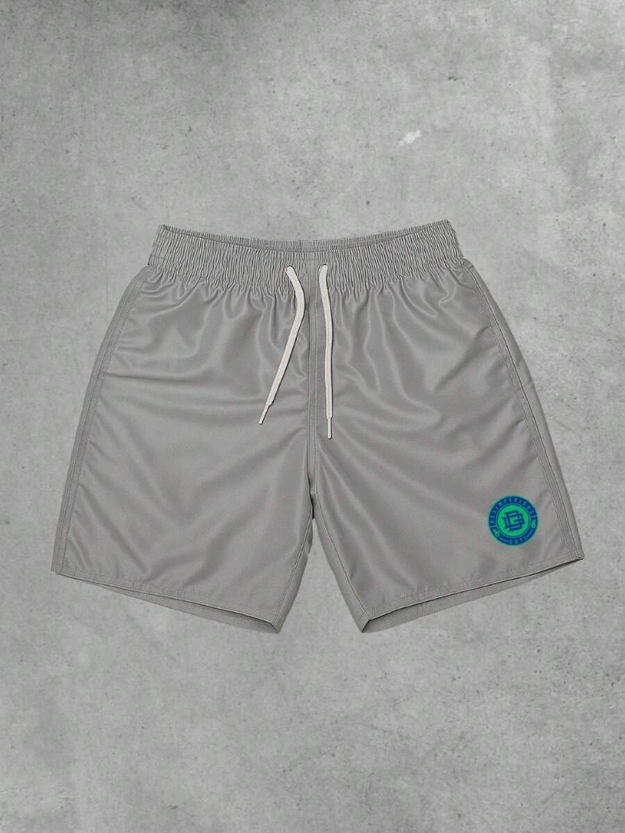 Bermuda Tactel Shorts Beach Mauricinho Sports Training Gym Men's - Xám - Xem 1