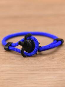 1pc Men's Adjustable Sea Turtle Bracelet, Beach Surfer Lucky Cord Wristband, Casual Ocean Themed Accessory, Suitable For Daily Wear And Gift Giving - Turtle-shaped Bracelet - View 10