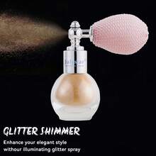 Julystar 6 Color Highlight Spray Powder, Glitter Fine, Natural Highlighting, Stage, Party Theme, Body Collarbone Embellishment - Multicolor - View 8