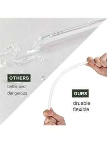 替换吸管，适用于史丹利 14-30 盎司玻璃杯，可重复使用长吸管，带吸管清洁头，9.8 英寸塑料吸管，适用于杯子和瓶子配件