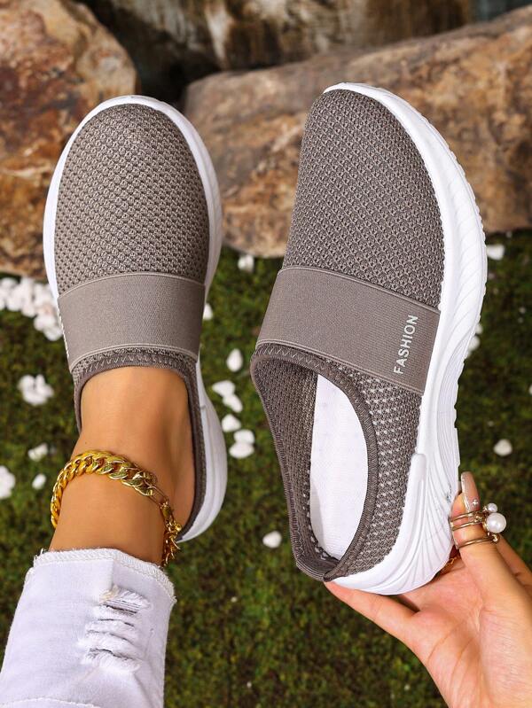 أحذية نسائية كاجوال مناسبة للرياضة والتنقل والعطلات ، شبشب ذو حزام منسوج من البي في سي ، قابل للتنفس ومريح ، خفيف الوزن وناعم لصالة الألعاب الرياضية والخارج والعطلات